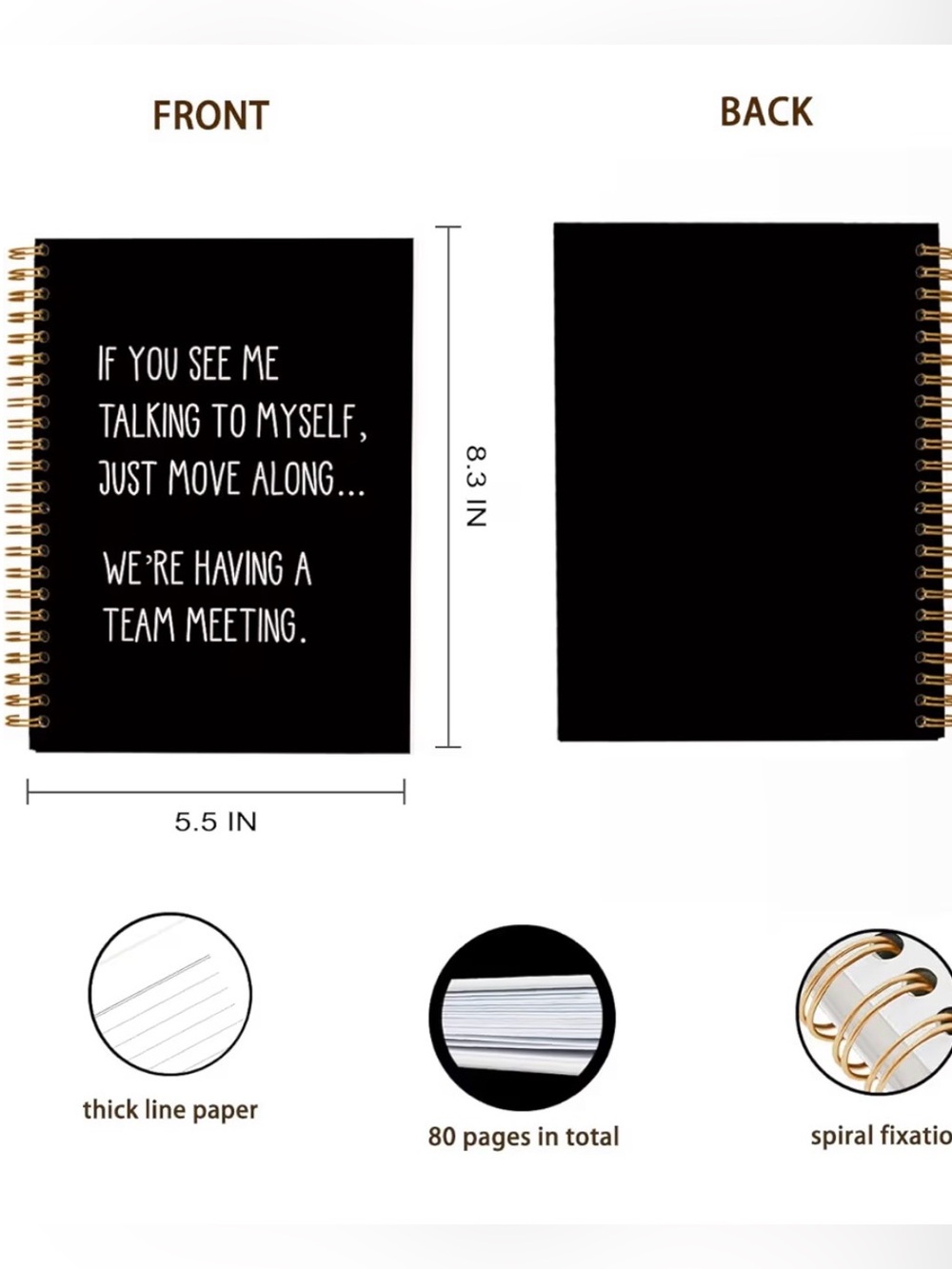Humorous Notebook NWT - Picture 2 of 2